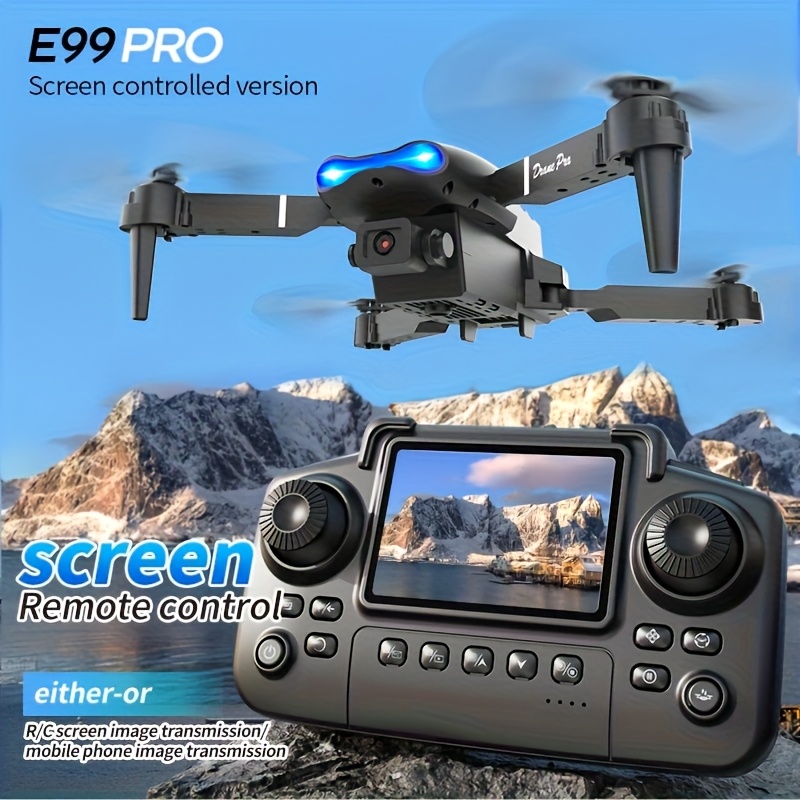 Drone dobrável E99 PRO MAX com - Drone Kit Octocopter avaliação e preço